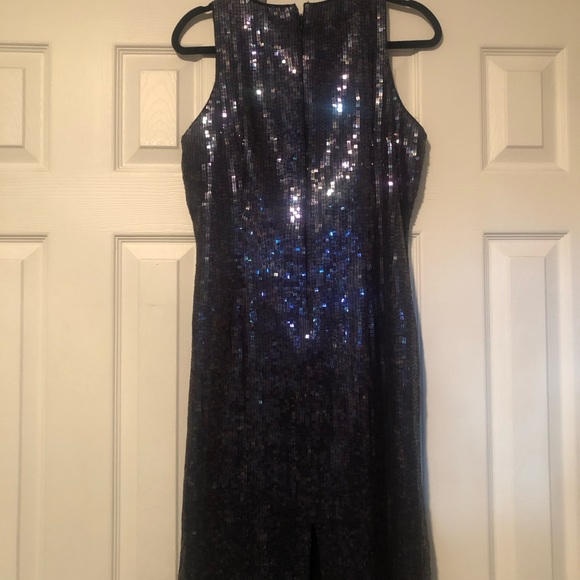 Vintage Sequined/Silk Dress, size 10. - Picture 2 of 4